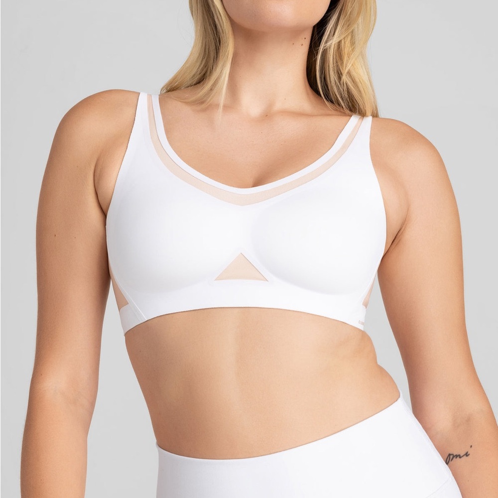 Honeylove cross flex bra white small